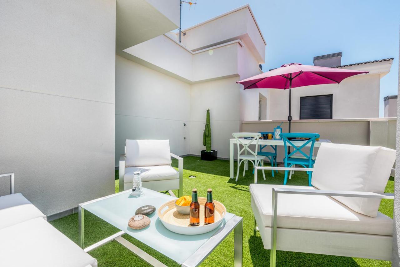 شقة Atico Con Terraza Ac 1Hab En El Centro Y Piscina Comunitaria مالقة المظهر الخارجي الصورة